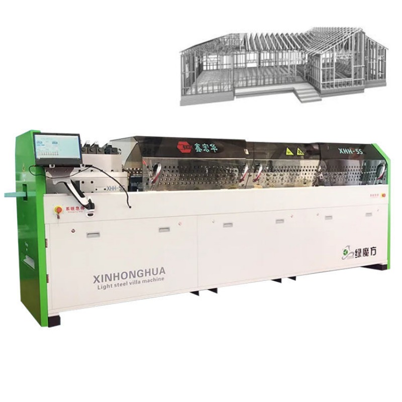 آلة تشكيل هيكل فولاذي مربع مجلفن بقوالب خفيفة الوزن جاهزة للبناء