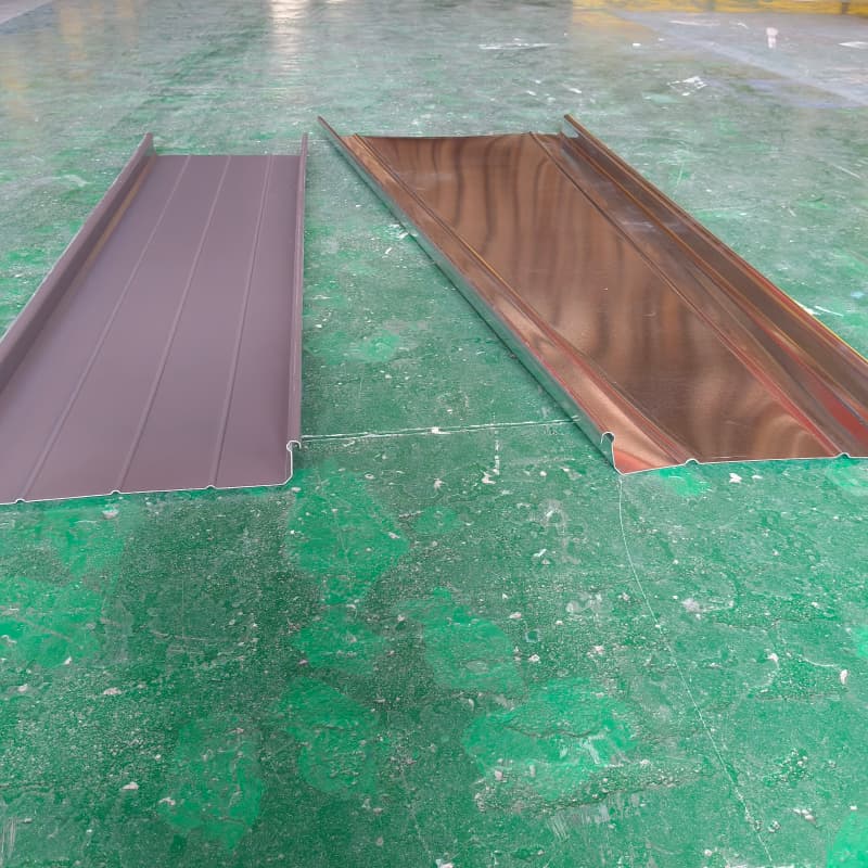 Metal Vertical Seam Roof Portable Standing Seams Aluminum Roof Seamless Steel Machine