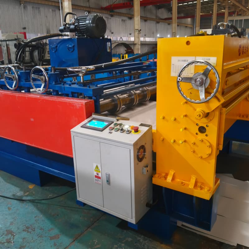 Metal Coil Purlin Flatten Slitting Shearing Integrated Line Machine