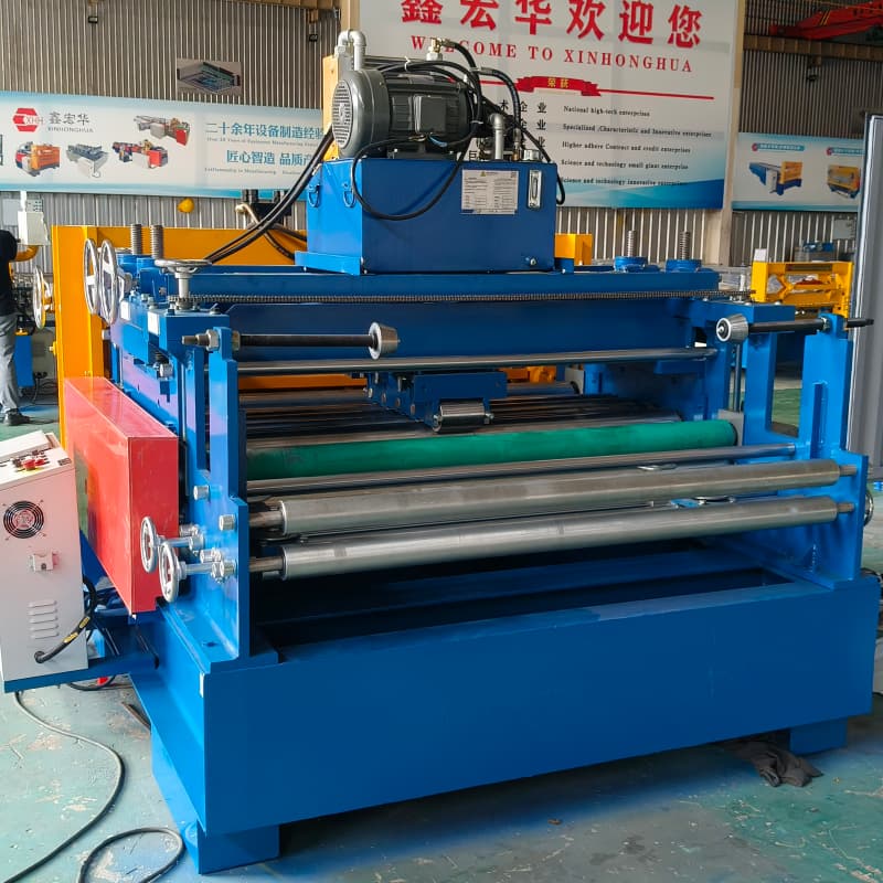 Decoration Raw Material Galvanized Sheet Leveling Slitting Equipment Purlin Machine