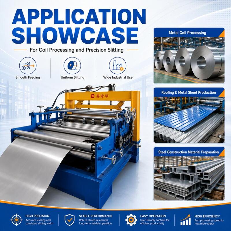 Applications of automatic metal coil slitting and leveling equipment